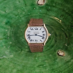 Cartier Tortue Mens watch Unisex Manual winding Yellow gold 10712