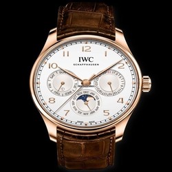 IWC Portuguese Perpetual Calendar Mens watch Unisex Automatic Red gold IW344202