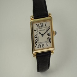 Cartier Tank Mens watch Unisex Quartz Yellow gold 1630