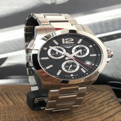 Longines Conquest Mens watch Unisex Quartz Steel L3.702.4.56.6