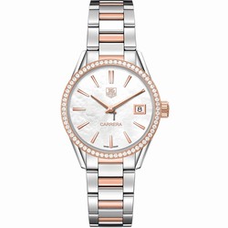 TAG Heuer Carrera Lady Womens watch Quartz Gold Steel WAR1353.BD0779