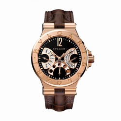 Bulgari Diagono Mens watch Unisex Automatic Rose gold 102026