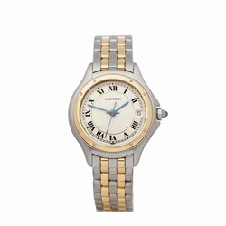 Cartier Cougar Mens watch Unisex Quartz Gold Steel 187904