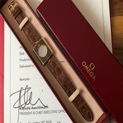Omega Mens watch Unisex Quartz Yellow gold BA 191.8523 Z