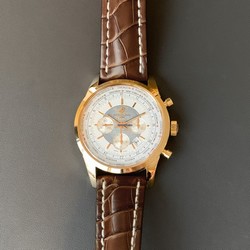 Breitling Transocean Chronograph Unitime Mens watch Unisex Automatic Rose gold RB0510U0-A733