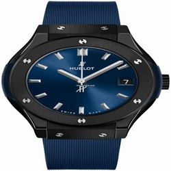 Hublot Classic Fusion Blue Womens watch Quartz Ceramic 581.cm.7170.rx Ceramic Blue