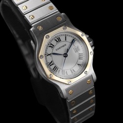 Cartier Santos Mens watch Unisex Automatic Gold Steel 8275ST