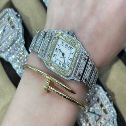 Cartier Santos Galbee Womens watch Quartz Steel W20012C4