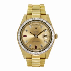 Rolex Day-Date II Mens watch Unisex Yellow gold Automatic 218398