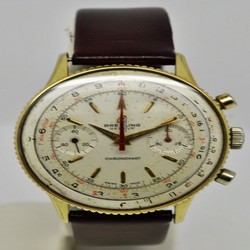 Breitling Chronomat Mens watch Unisex Manual winding Gold Steel 808