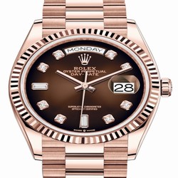 Rolex Day-Date 36 Mens watch Unisex Rose gold Automatic 128235