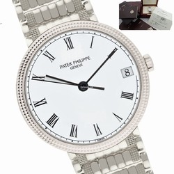 Patek Philippe Calatrava Mens watch Unisex Automatic White gold 3802 205