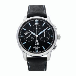 Glashtte Original Senator Chronograph Panorama Date Mens watch Unisex Automatic Steel 37-01-03-02-35