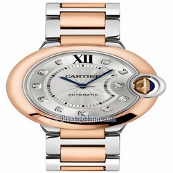Cartier Ballon Bleu 36mm Womens watch Automatic Gold Steel w3bb0022