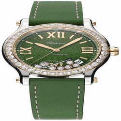 Chopard Happy Sport Womens watch Automatic Gold Steel 278559-6023