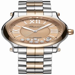 Chopard Happy Sport Womens watch Automatic Gold Steel 278559-6019