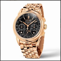 Patek Philippe Perpetual Calendar Chronograph Mens watch Unisex Manual winding Rose gold 5270R-1R