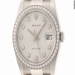 Rolex Datejust 36 Mens watch Unisex Gold Steel Automatic 116244G