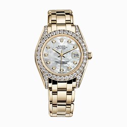 Rolex Lady-Datejust Pearlmaster Womens watch Yellow gold Automatic 81158