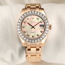 Rolex Pearlmaster Mens watch Unisex Rose gold Automatic 81285