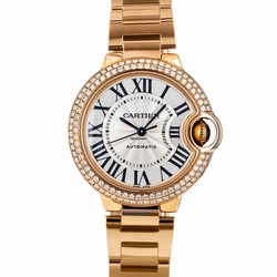 Cartier Ballon Bleu 33mm Womens watch Automatic Rose gold WE902064  3682