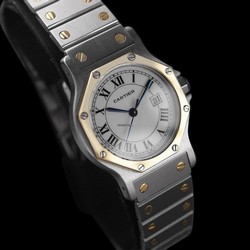 Cartier Santos Mens watch Unisex Automatic Gold Steel 8349ST