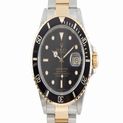 Rolex Submariner Date Mens watch Unisex Gold Steel Automatic 16803