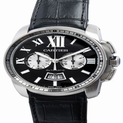 Cartier Calibre de Cartier Chronograph Mens watch Unisex Automatic Steel W7100060