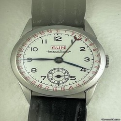 Jaeger-LeCoultre Mens watch Unisex Manual winding Steel Day Date Calendar