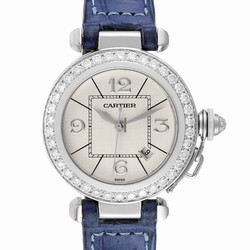 Cartier Pasha Womens watch Automatic White gold WJ111651
