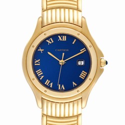 Cartier Cougar Mens watch Unisex Quartz Yellow gold 11651