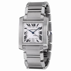 Cartier Tank Francaise Mens watch Unisex Automatic Steel W1002Q3