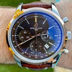 Breitling Transocean Chronograph Mens watch Unisex Automatic Steel UB015212 Q594