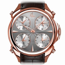 Jacob & Co. Five Time Zone Mens watch Unisex Quartz Rose gold PZ500.40.NS.BN.A