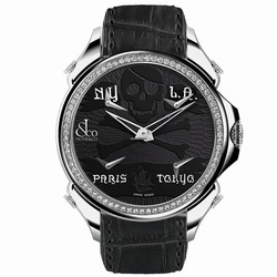 Jacob & Co. Five Time Zone Mens watch Unisex Quartz Steel PZ500.10.RO.NP.A