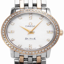 Omega De Ville Prestige Mens watch Unisex Quartz Yellow gold 413.25.27.60.55.001