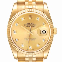 Rolex Datejust 36 Mens watch Unisex Yellow gold Automatic 116238
