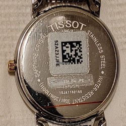 Tissot Mens watch Unisex Quartz Gold Steel T870 970