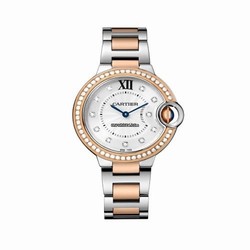 Cartier Ballon Bleu 33mm Womens watch Automatic Gold Steel WE902077