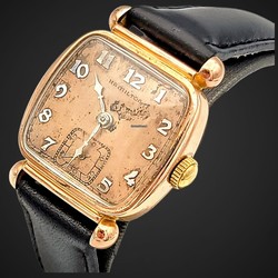 Hamilton Mens watch Unisex Manual winding Gold Steel Hamilton Grade 987