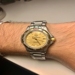 TAG Heuer Mens watch Unisex Quartz Gold Steel 995.413K