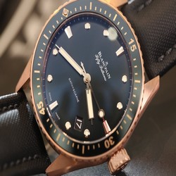 Blancpain Fifty Fathoms Bathyscaphe Mens watch Unisex Automatic Rose gold 5000-36S30-B52 A
