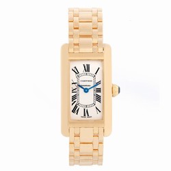 Cartier Tank Americaine Womens watch Quartz Yellow gold W26015K2