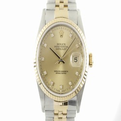 Rolex Datejust 36 Mens watch Unisex Gold Steel Automatic 16233