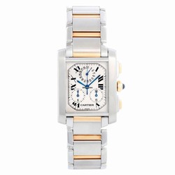 Cartier Tank Francaise Mens watch Unisex Quartz Gold Steel CRW51004Q4