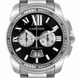 Cartier Calibre de Cartier Chronograph Mens watch Unisex Automatic Steel W7100061