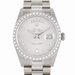 Rolex Day-Date 36 Mens watch Unisex White gold Automatic 18049