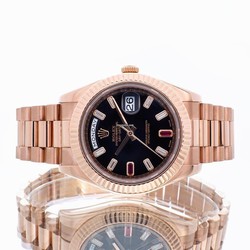 Rolex Day-Date II Mens watch Unisex Rose gold Automatic 218235