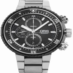 Oris ProDiver Chronograph Mens watch Unisex Automatic Titanium 01 774 7727 7154-SET