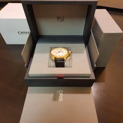 Oris Classic Mens watch Unisex Automatic Gold Steel 01 733 7719 4871-07 6 20 32